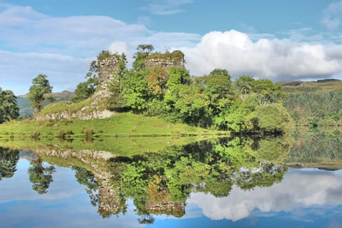 Finchairn Castle below the Farmhouse.
