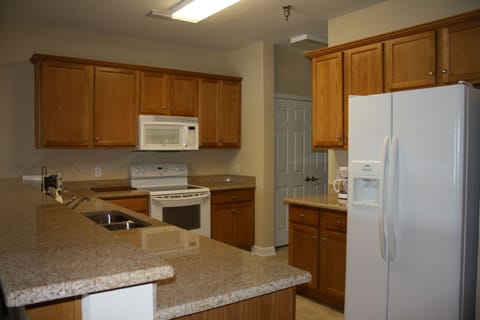 Fully equipped kitchen with full size appliances
Typical 2 BR unit
