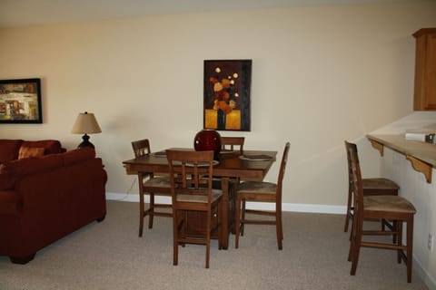 Dining area
Typical 2 BR unit-All units are furnished similarly