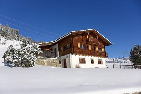 Chalet in wintertime