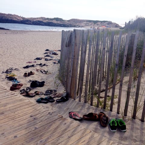 Beach nearby, beach towels