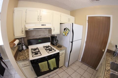 Fully stocked kitchen with all new appliances.