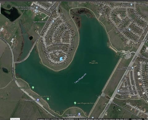 Right on Pflugerville with jogging/biking trail.