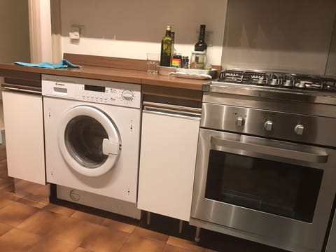 Washing machine is  in the kitchen