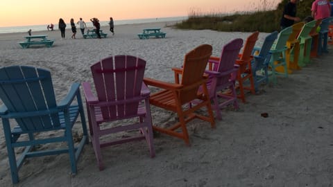 Sun loungers, beach towels