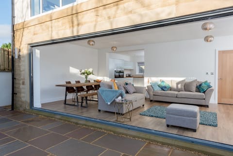 The open plan living area