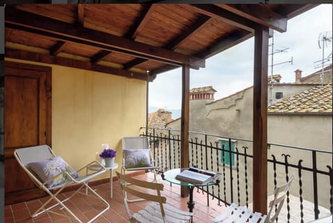 From your private retreat, look onto the village life