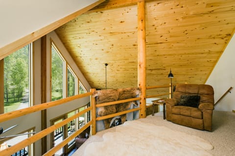 Upstairs Loft: Reclining Chair Reading Area