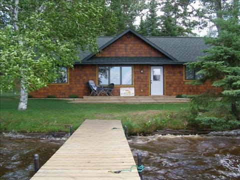 Lake view of cabin