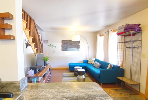 Cozy Living Room with an Abundance of Natural Light