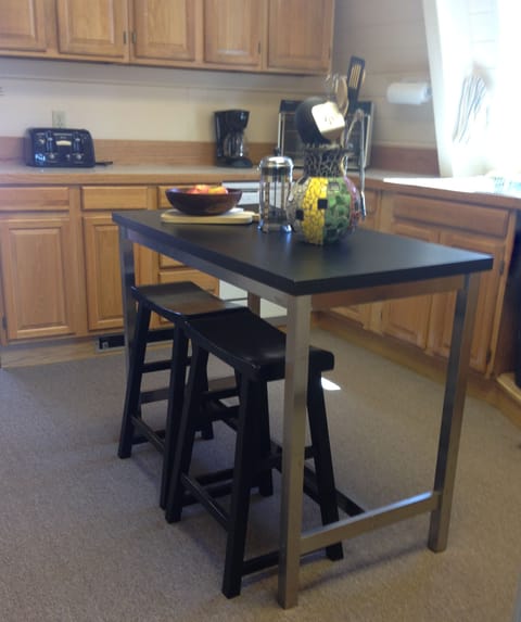 Kitchen and small island