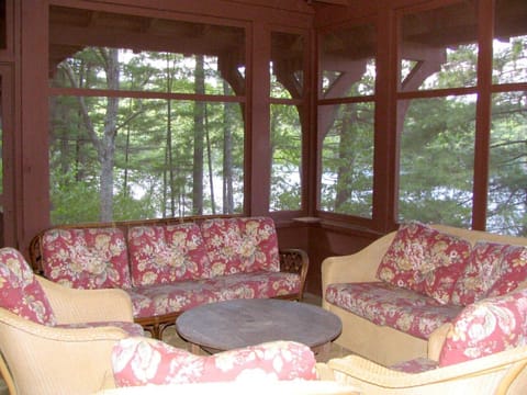 Screened porch off the Living room