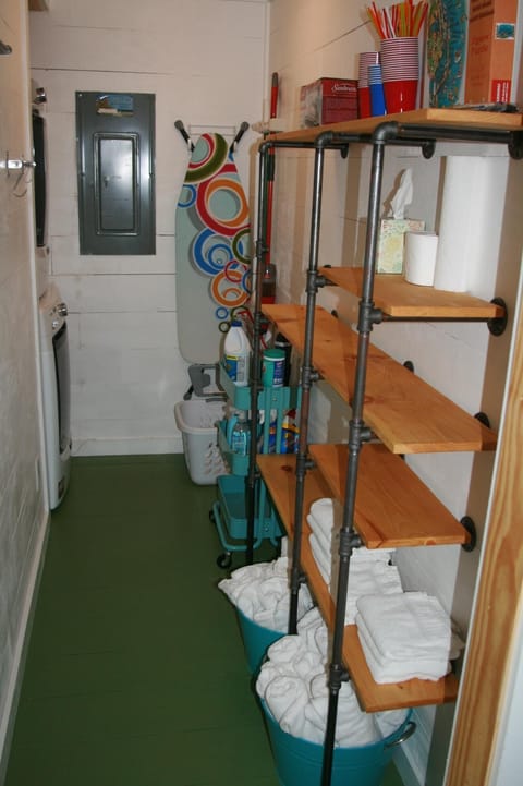 Laundry room with pantry