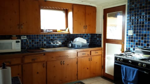 Kitchen counter and sink area.