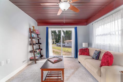 Game Room with books, puzzles, and games!