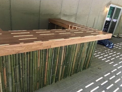 Newly constructed Tiki Bar...