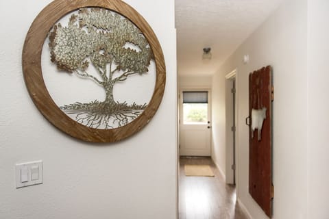 Hallway to back door.