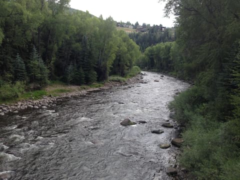 Eagle River from bridge in Edwards