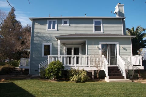 View of the House from the backyard