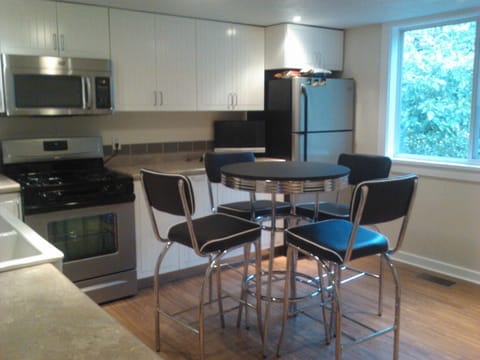 Kitchen with Breakfast Table and View