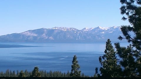 Beautiful view of Lake Tahoe less than a 5 minute hike from the back door.