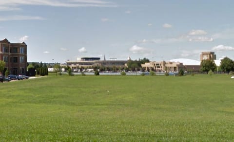 View of campus from the corner