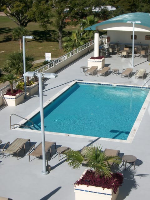 A heated pool