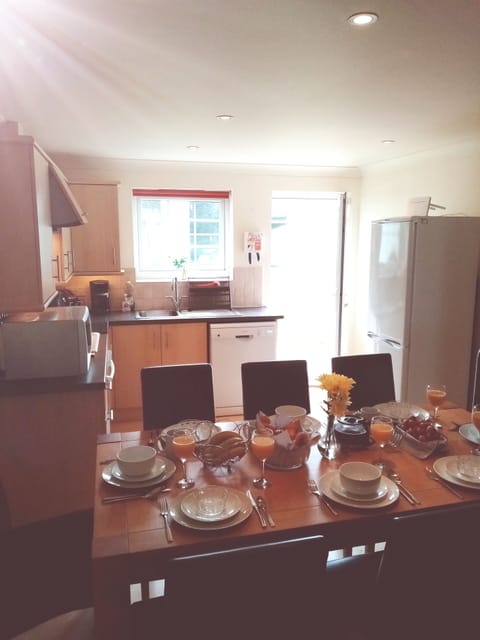 Kitchen - fridge/freezer, dishwasher, hob, oven, microwave, kettle, toaster, etc