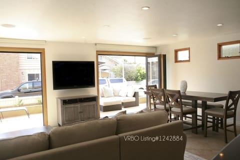 Open both doors for a unique indoor/outdoor feel