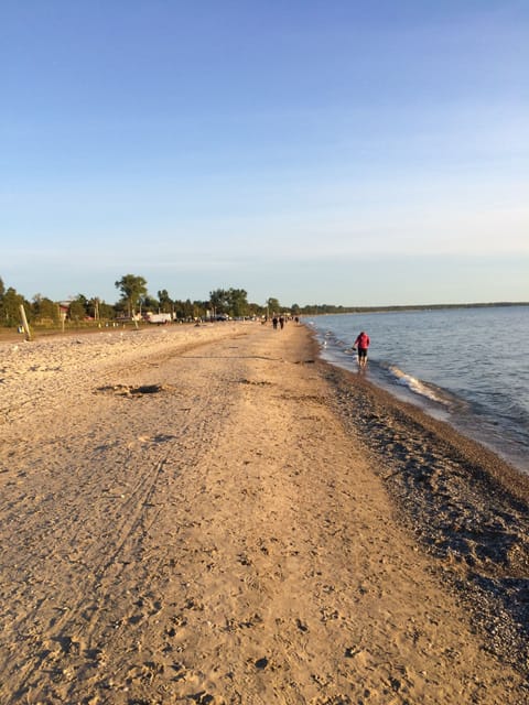 A ten minute drive takes you to Sauble Beach.  Enjoy a walk in the sand