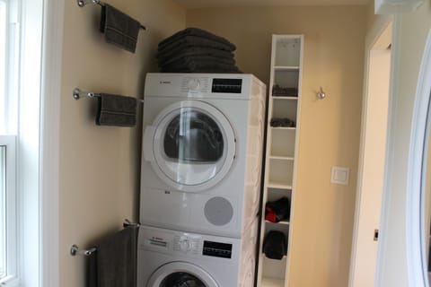 A waher and dryer is provided