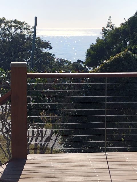 The glistening sea from the comfort of the front verandah.