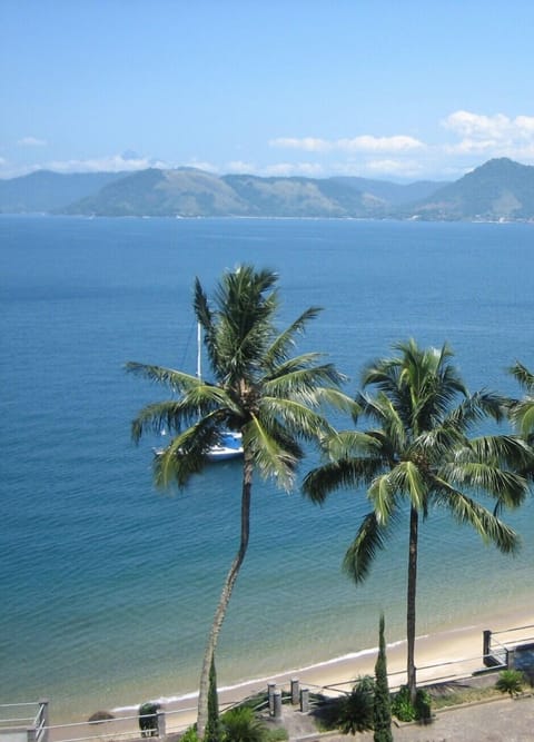 On the beach, sun loungers