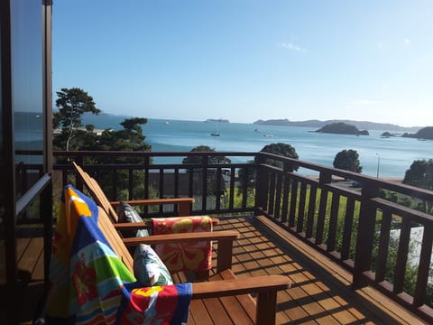 Enjoy the action on the wather while relaxing in the deck chairs.