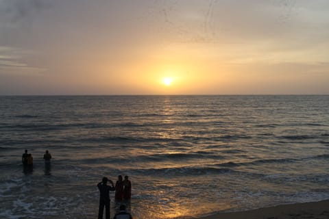 On the beach