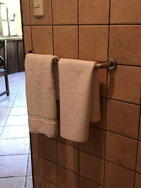 Towels, soap, toilet paper