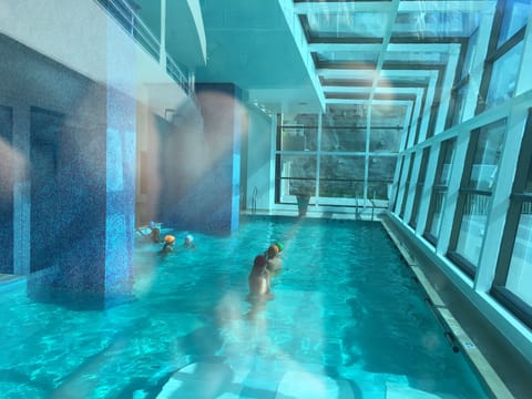 Indoor pool, outdoor pool