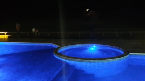 A heated pool