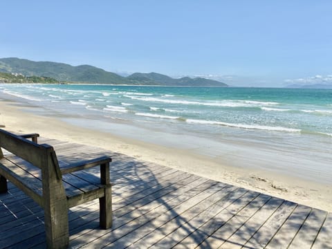 Beach nearby, sun loungers