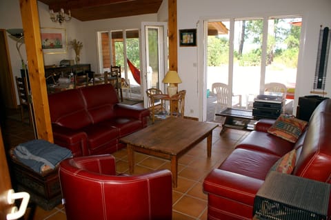 TV, fireplace, books, stereo