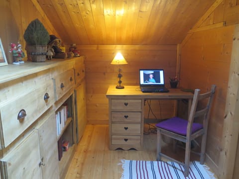 Desk, iron/ironing board, travel crib, free WiFi