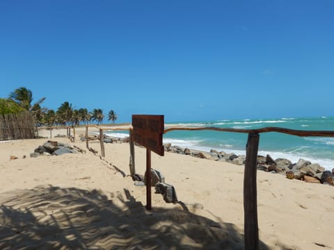 Beach nearby, sun loungers