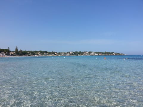 Beach nearby, sun loungers