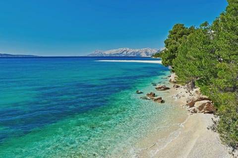 Beach nearby, sun loungers