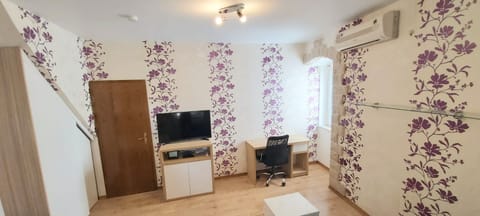 Flat TV and work desk