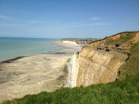 Beach nearby, sun loungers