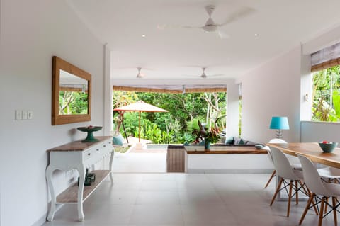 The villa was designed by renowned architect Ross Franklin. Laid back luxury!