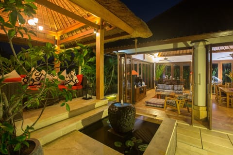 Gazebo and living room