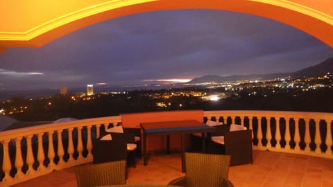Evening over Marbella from the terrace