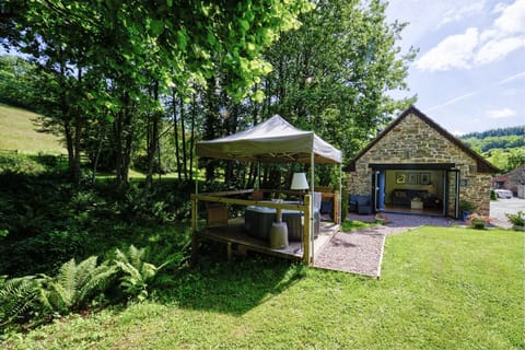Mill Garden Lodge private garden area (hot tub an additional charge)